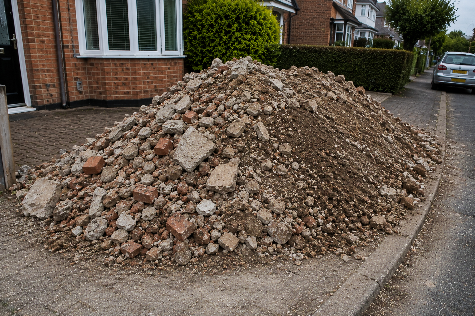 Rubble soil and hardcore removal
